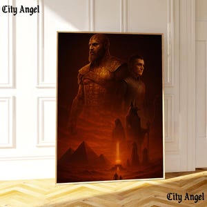 God of War Poster | Kratos Wall Art | Video Game Poster | Gamer Gift | Gift For Boss | Gift For Dad |  Video Game Poster | Game Room Decor