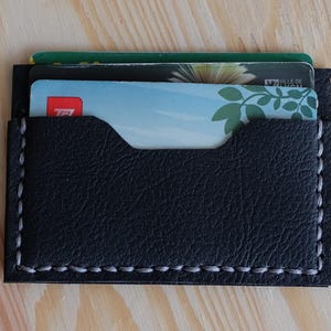 Etui à carte bancaire en cuir synthétique