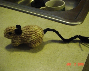 Knitted Gerbil 25 Mottled or Pied Siamese