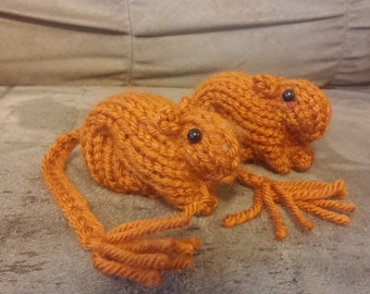 Knitted Gerbil 3 Argente