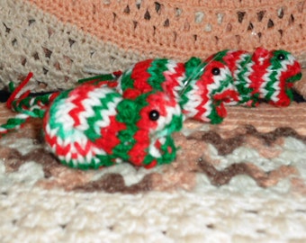 Knitted Gerbil - Christmas Holiday