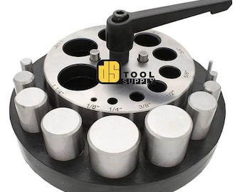 10 Punches Disc Cutter Set: 1/8"-1-1/4" Die Cuts, Jewelry Tool