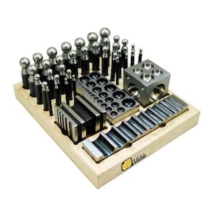 DS Tool Supply Jewelry forming and shaping 40pcs Jumbo dapping punch set.