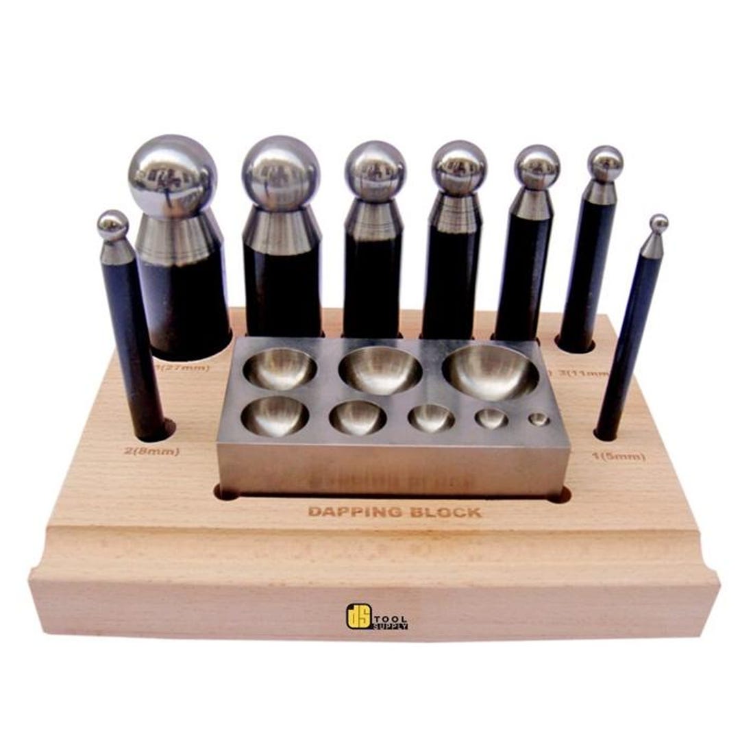Metal Ding Set Construct Steel Doming Block and Punch Set: Metal Shaping Tool Kit, 8 Pieces - Etsy