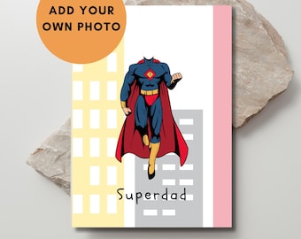 Superdad Father's Day Card: Funny DIY Superhero Gift (PDF)