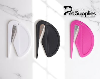 Pet Grooming Tool | Knot Remover Comb | Shedding Blade for Dogs Cats | Tangle Hair Trimmer | Safe De-matting Brush | Cute Fur Cutter