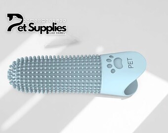 Limpiador de cepillos de dientes para mascotas / Cepillo para perros y gatos / Raspador de sarro / Guante dental de silicona / Ayuda para la higiene bucal / Kit para el cuidado dental