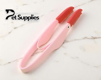 Cepillo suave de silicona para mascotas, cuidado del contorno de ojos, quitamanchas, peine de aseo para gatos y perros, accesorio de limpieza suave.