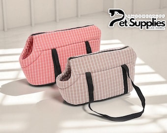 Bolso de viaje para mascotas / Bolsa de transporte suave / Mochila para perros y gatos / Jaula portátil y acogedora / Cama para dormir al aire libre / Bolsa de peluche para animales