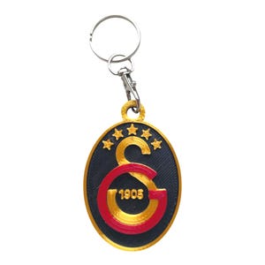 5 yıldız kişiselleştirilmiş Galatasaray anahtarlık / personalized Galatasaray keyring