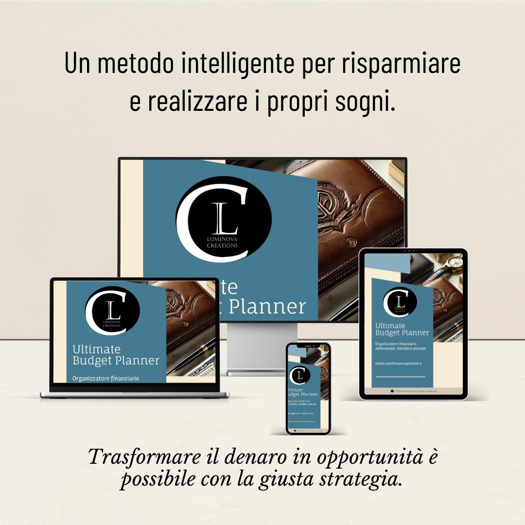 Planner Budget Annuale Stampabile | Organizzatore Finanziario | Tracker Spese PDF