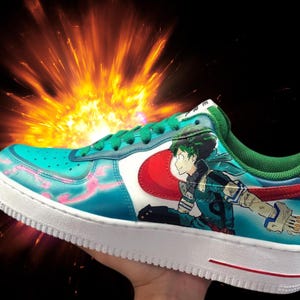 hand-painted anime sneakers