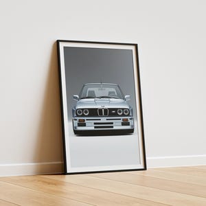 Bmw M3 Poster, BMW Print Digital Download, BMW E30, Color Bmw Print, Studio Photography, Car Photography, Car Wall Art, Office Wall Art
