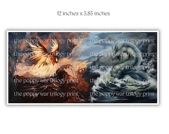 Trilogía de la Guerra de la Amapola - Impresión de pintura al óleo/marcador (Reserva)