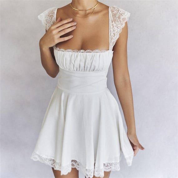 Lace Sleeveless Dress, Square Neck Slip Dress, Slim-fit Backless Dress, French Sheath Dress, Belted Dress, Milkmaid Dress, New Summer Dress Lace Sleeveless Dress, Square Neck Slip Dress, Slim-fit Backless Dress, French Sheath Dress, Belted Dress, Milkmaid Dress, New Summer Dress