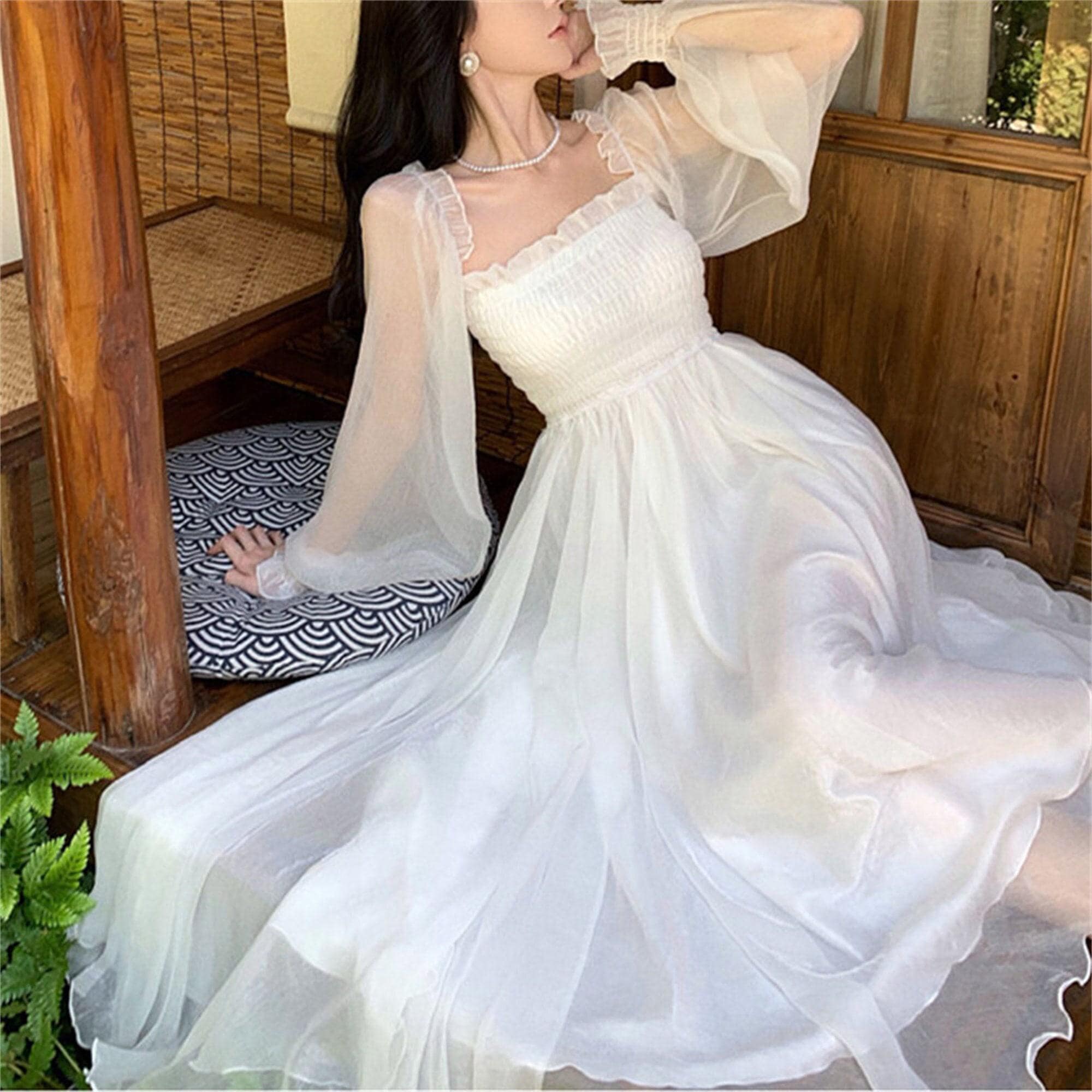 dress for evening summer wedding ASHLEYlauren 12013 Hand-Beaded Gown with Choker Detail