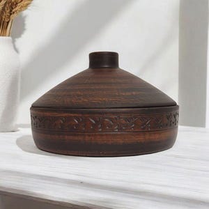 Clay pot with lid (baking pan), handmade clay pot, clay dishes, earthenware, ceramic pot as a gift, gift for mom