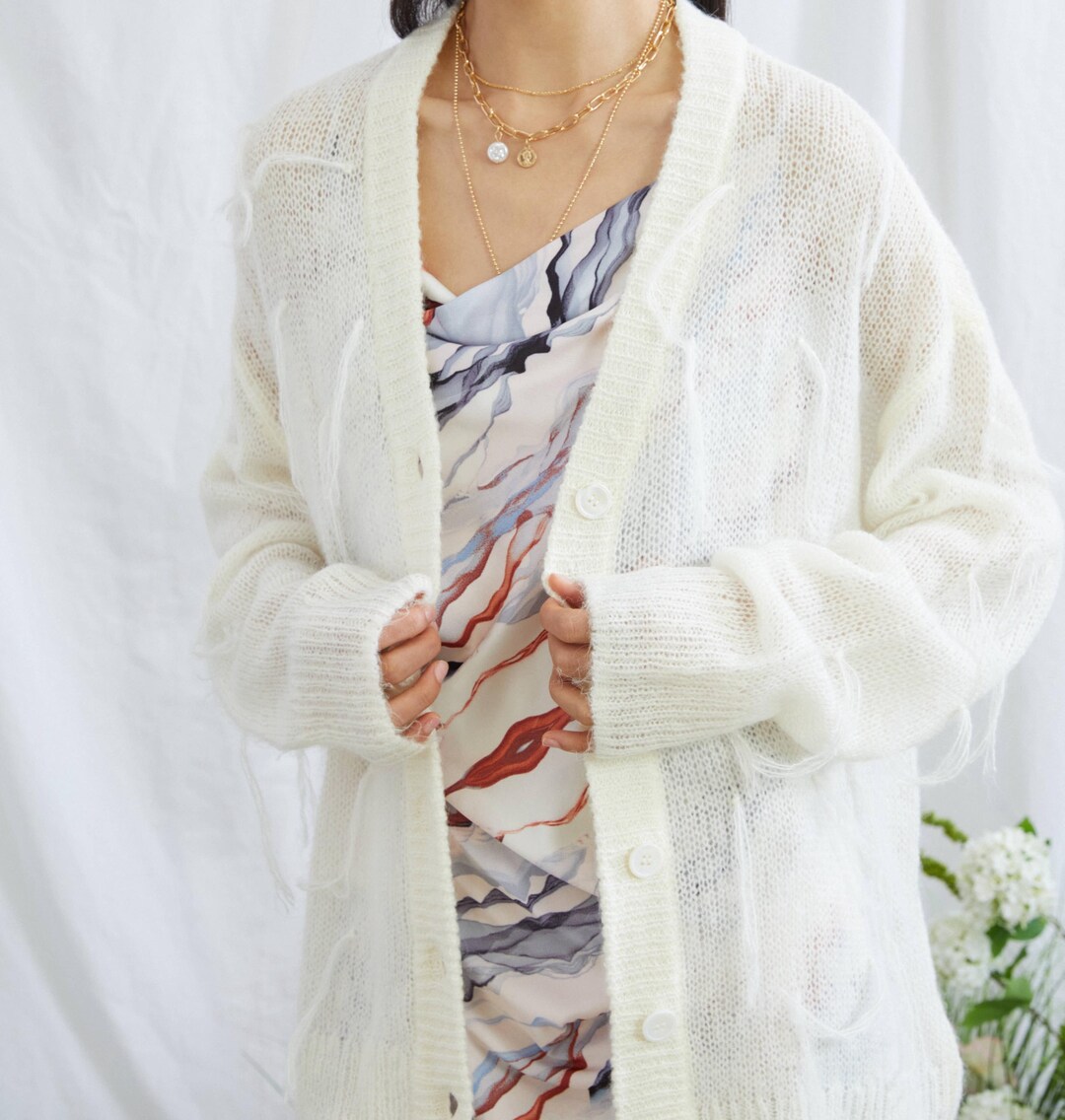 [直播92折適用!] Mohair comfy knit / ivory main image 0