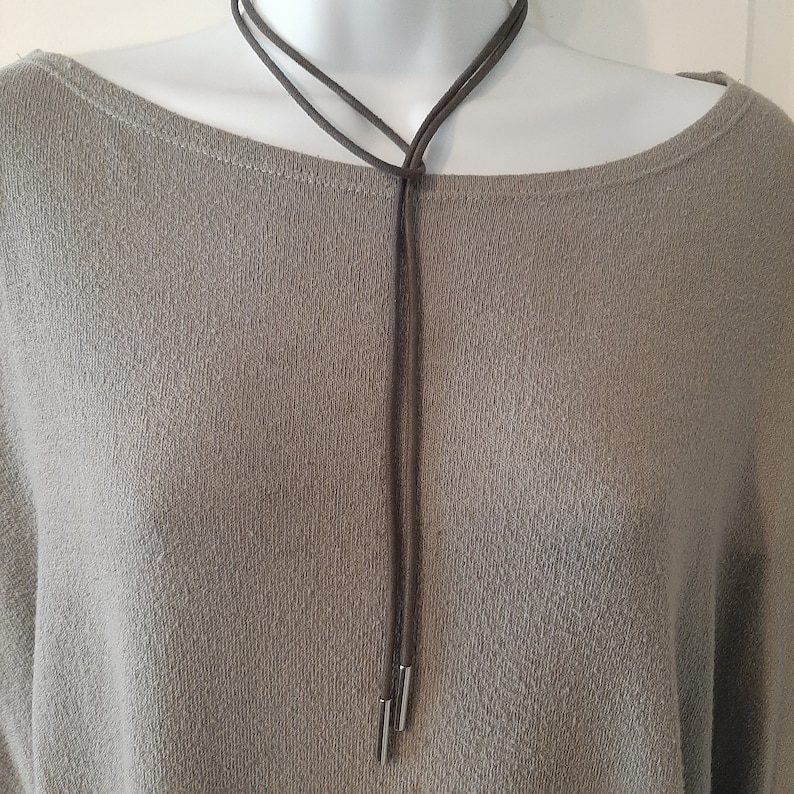 CLOSE-OUT Lariat Necklace, Faux Suede Choker Necklace, Choker, Boho Choker, Wrap Choker, Choker Necklace, Y Necklace, Bohemian Jewelry zdjęcie 8