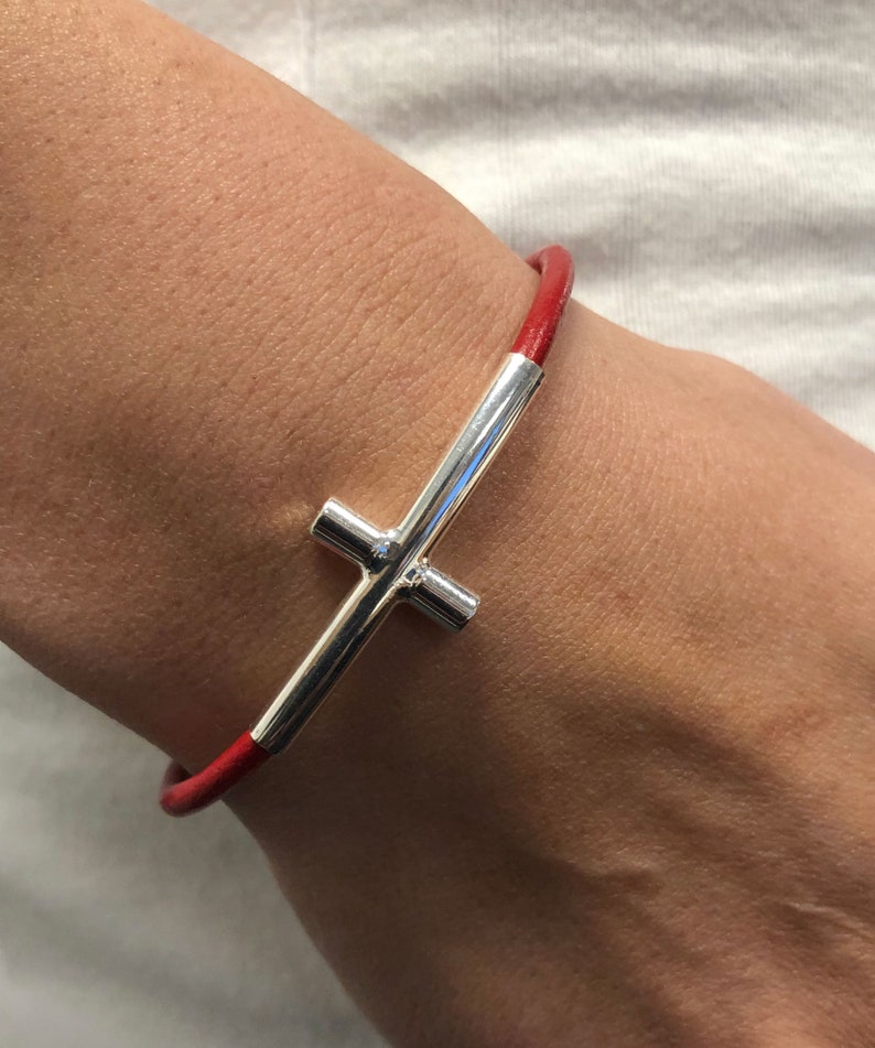 Cross Leather Wrap Bracelets for Women Earthy Cross Wrap Etsy