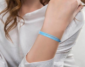 Leren wikkelarmband met meerdere strengen, armband met magnetische sluiting