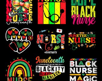Juneteenth Nurse PNG Bundle, Freedom Day Png, African American Png, Nurse Png, Free-ish Png, Black History Month Png, Instant Download