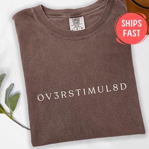Comfort Colors® Overstimulated Shirt for Mom, Gen Z Shirt, Weird Stuff Funny Tshirt, Weirdcore Clothing, Unhinged Tshirt, Graphic Tee
