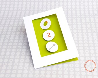 Olive Two Spoon, I Love to Spoon, Sweetheart Card, Love Card, Whimsical Love Card, Significant Other Card