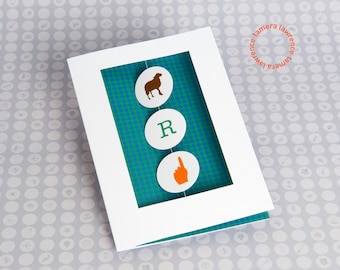 Ewe R #1, You Are Number One, Birthday Card, Fun Birthday Card, Whimsical Birthday Card, Teen Birthday Card