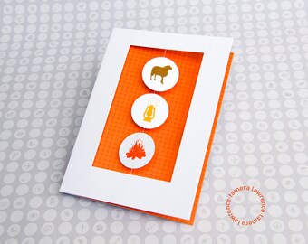 You Light My Fire, Anniversary Card, Fun Anniversary Card, Whimsical Anniversary Card