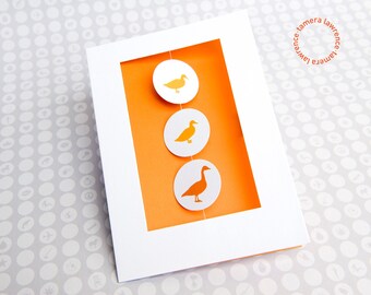 Duck, Duck, Goose, Sweetheart Card, Love Card, Whimsical Love Card, Fun Love Card, Significant Other Card