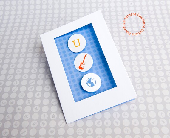 Rock You Ma Carte D Anniversaire Rebus Monde Etsy