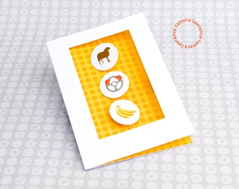 You Drive Me Bananas, Sweetheart Card, Fun Card, Love Card, Friendship Card, Whimsical Card
