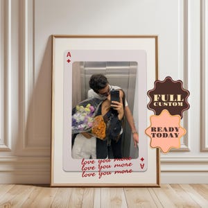 Stampa di carte da gioco personalizzate, regalo personalizzato, regalo di nozze, idea regalo con foto personalizzata, regalo per anniversario, regalo per lei, regalo per lui, regalo vintage