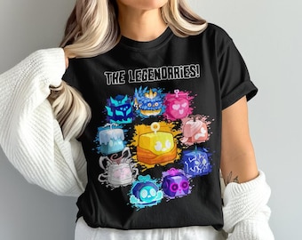 Blox Fruit All 10 Legendaries PNG Design per magliette per bambini - Tutti i leggendari - Download istantaneo di Blox Fruit Sublimation Design digitale