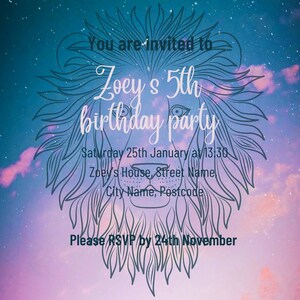 Leo Invitation