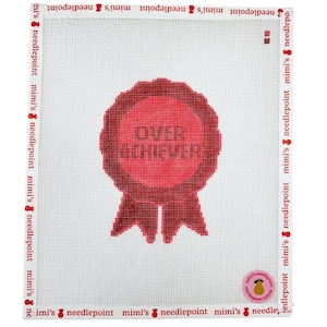 Overachiever Award - Painted Needlepoint Canvas