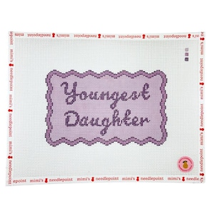 Youngest Daughter - Painted Needlepoint Canvas