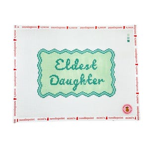 Eldest Daughter - Painted Needlepoint Canvas
