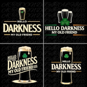 Bonjour les ténèbres mon vieil ami Vitamine G Citation drôle Png, Funny Patrick Day Png