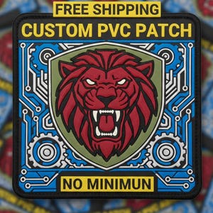 Custom PVC Patch - 2D/3D Rubber Patch - Hook & Loop, Iron-On - Custom Morale Patch