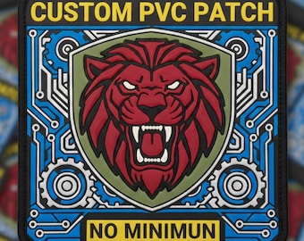 Custom PVC Patch - 2D/3D Rubber Patch - Hook & Loop, Iron-On - Custom Morale Patch