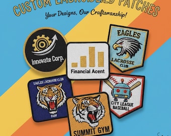 Custom Embroidered Patch: Iron-On or Sew-On, Personalized Design