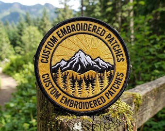 Custom Embroidered Patch – Iron-On or Sew-On Logo Name Uniform