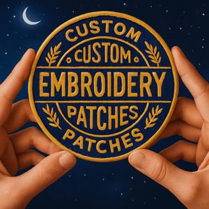 custom patch -
sew on patch -
iron on patch -
velcro patch -
hat patch -
jacket patch -
logo patch -
event patches -
badges -
uniform -