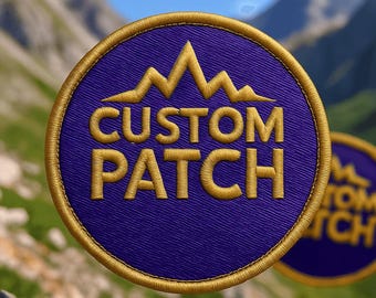 Patch thermocollant brodé personnalisé, patch logo