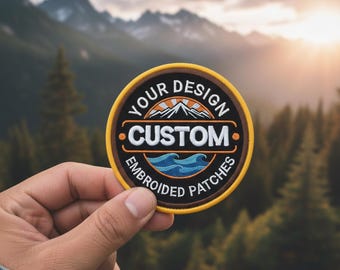 Embroidered Patch - Custom Made To Order - Wholesale Bulk Orders - Iron-On or Sew-On, Personalized Design