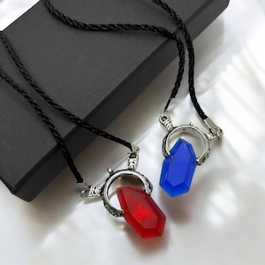 Dante Vergil Red Blue Pendant Necklace - DEVIL MAY CRY