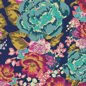 Boho Fusion ~ Acqua-Di-Rose Boho  FUS-B-200 ~ Art Gallery Fabrics ~ Bari J  ~ 100% Cotton ~ By the Yard ~ Fat Quarters ~ 1/2 Yard Cuts