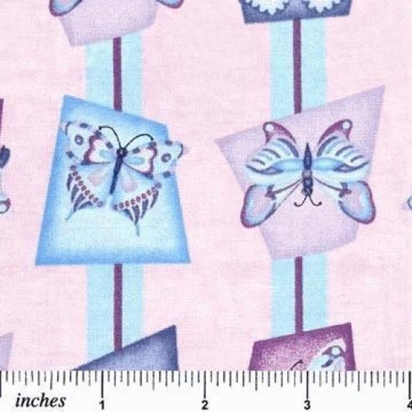 Serendipity Butterfly ~ Blue/Purple 6175-62 ~ Michele Scott ~ Lyndhurst Studio ~ 100% Cotton ~ 1/2 YARD CUTS